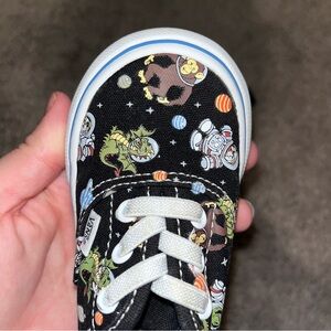 Vans ELASTIC LACE GLOW COSMIC ZOO BLACK/BLUE, Size 6